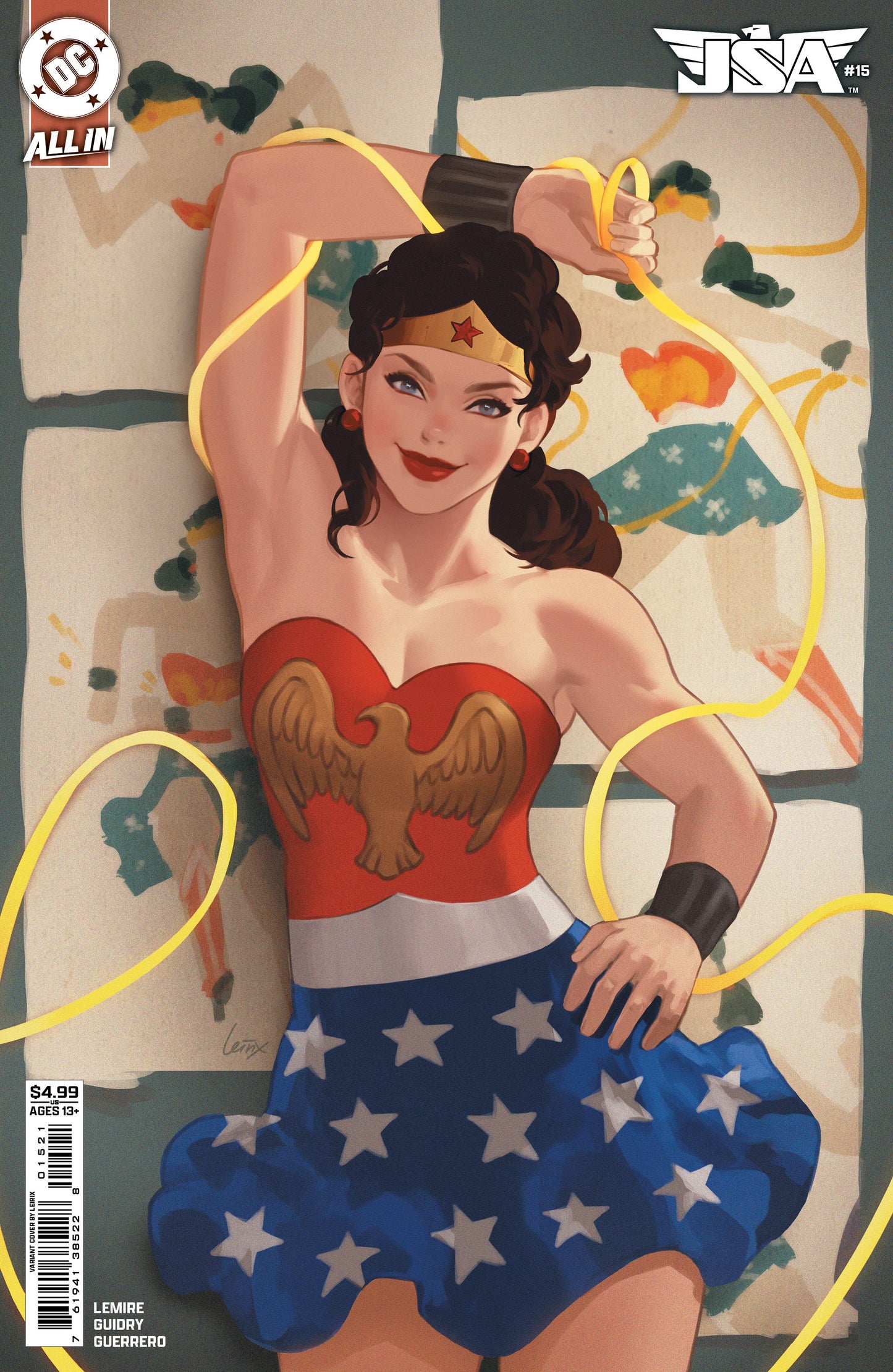 JSA #15 CVR B LESLEY LEIRIX LI CARD STOCK VAR