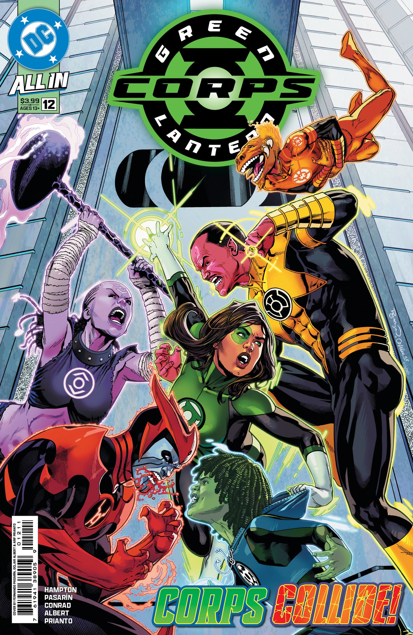 GREEN LANTERN CORPS #12 CVR A FERNANDO PASARIN & OCLAIR ALBERT