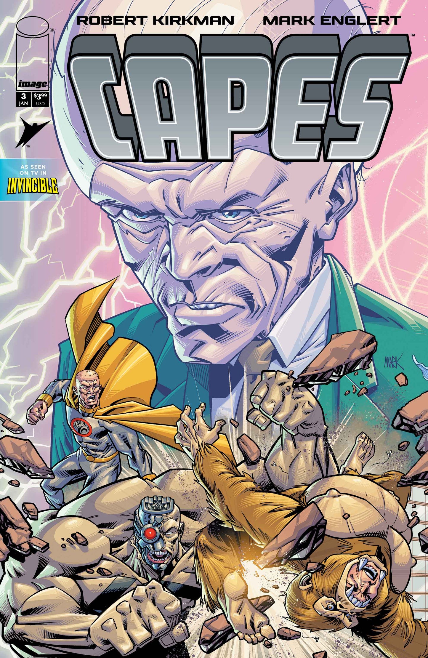 INVINCIBLE UNIVERSE CAPES #3 CVR B MARK ENGLERT VAR