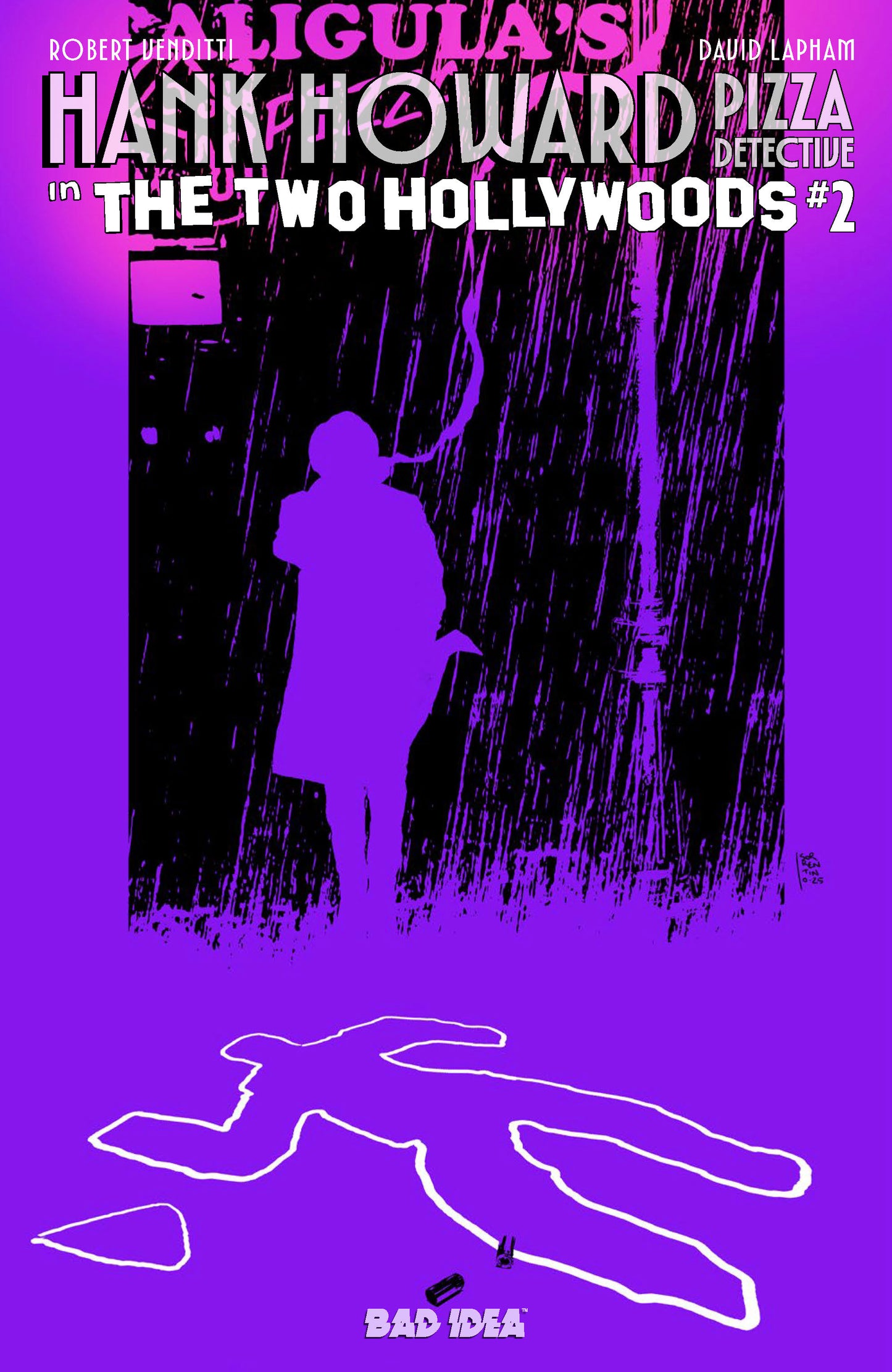 HANK HOWARD PIZZA DETECTIVE THE TWO HOLLYWOODS #2 (OF 2) CVR A ANDREA SORRENTINO