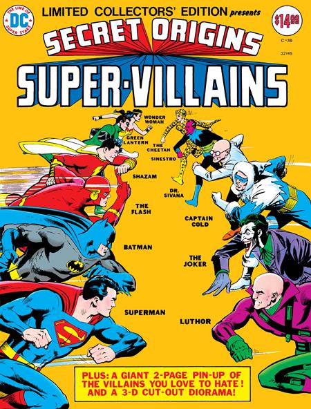 LIMITED COLLECTORS EDITION #39 SECRET ORIGINS SUPER-VILLAINS FACSIMILE EDITION CVR A DICK GIORDANO