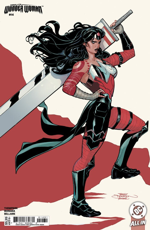 DF ABSOLUTE WONDER WOMAN #14 SIGNED BY TERRY AND RACHEL DODSON