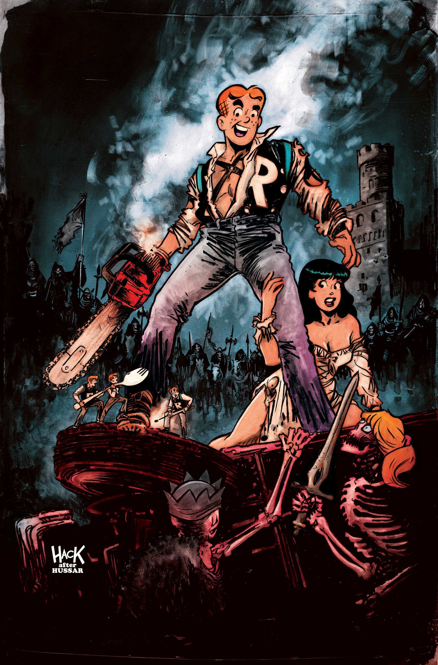 ARCHIE X ARMY OF DARKNESS #1 CVR I ROBERT HACK LTD VIRGIN VAR