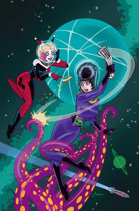 HARLEY QUINN X ELVIRA #5 CVR G AMANDA CONNER TENTACLES LTD VIRGIN VAR