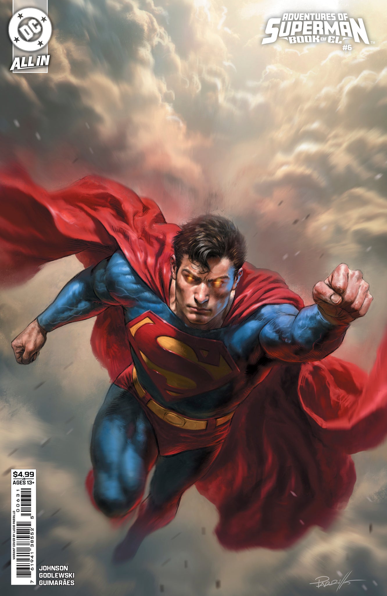 ADVENTURES OF SUPERMAN BOOK OF EL #6 (OF 12) CVR C LUCIO PARRILLO CARD STOCK VAR
