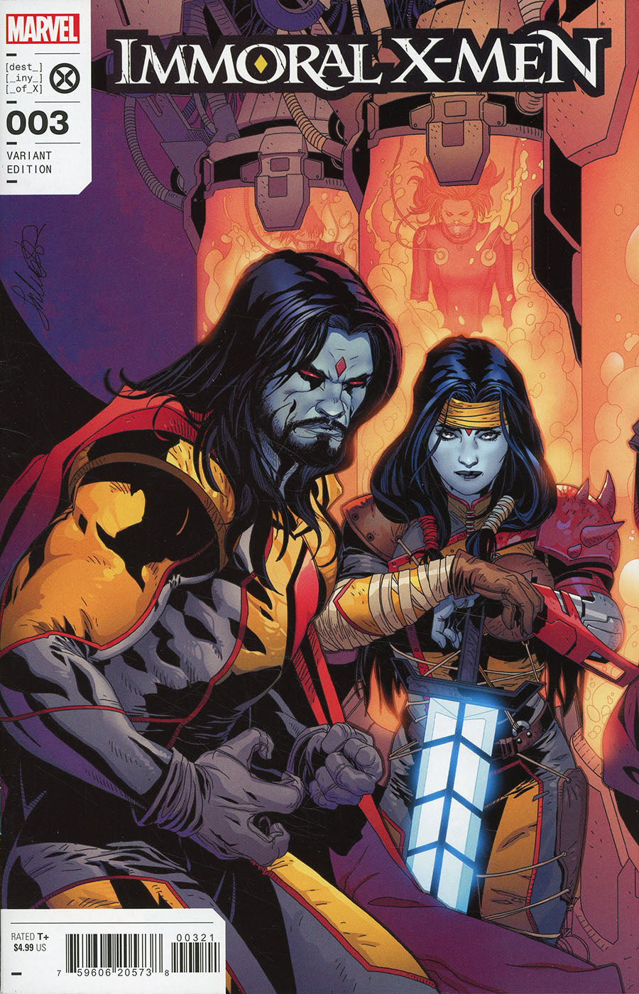 IMMORAL X-MEN #3 SALVADOR LARROCA SINS OF SINISTER CONNECTING VARIANT