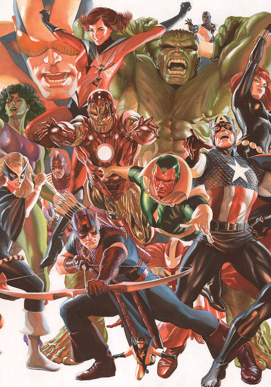AVENGERS (2023) #8 ALEX ROSS CONNECTING VARIANT PART B
