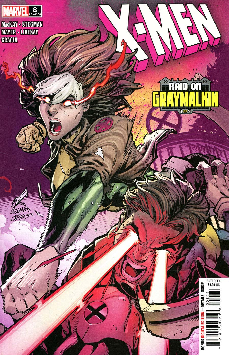 X-MEN #8 RYAN STEGMAN MAIN COVER