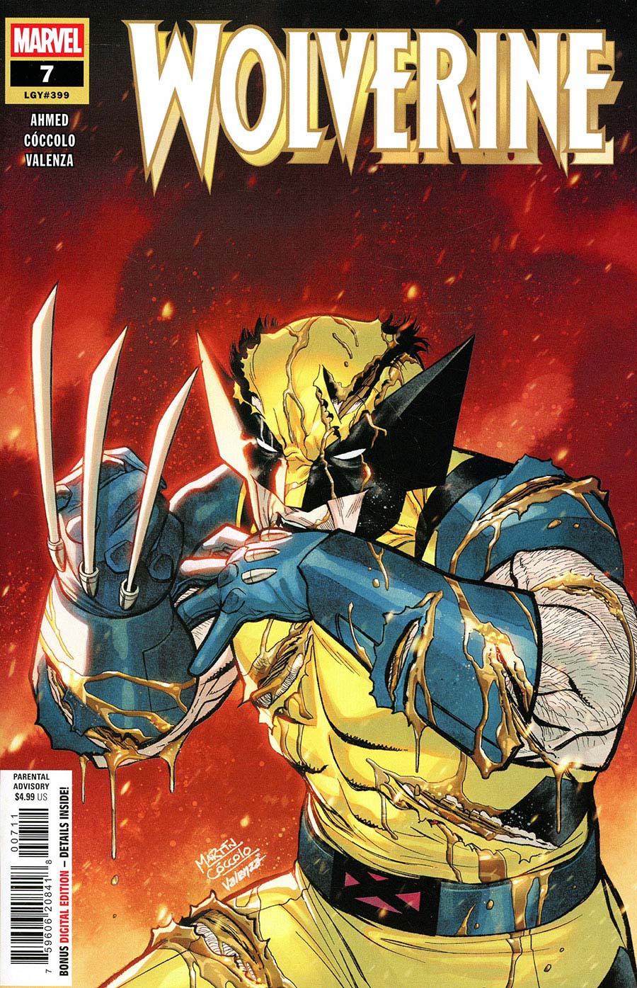 WOLVERINE #7 MARTIN COCCOLO MAIN COVER