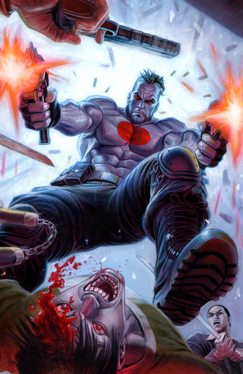 VALIANT BEYOND: BLOODSHOT #1 VARIANT F (GREGO WRAPAROUND FULL ART)