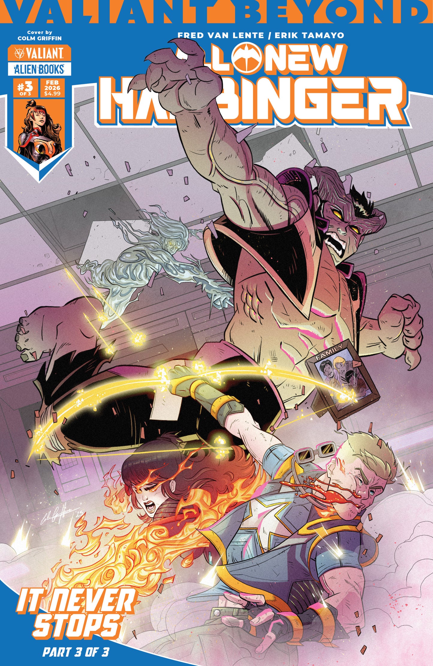 VALIANT BEYOND: ALL-NEW HARBINGER #6--IT NEVER STOPS #3 COVER A (GRIFFIN)
