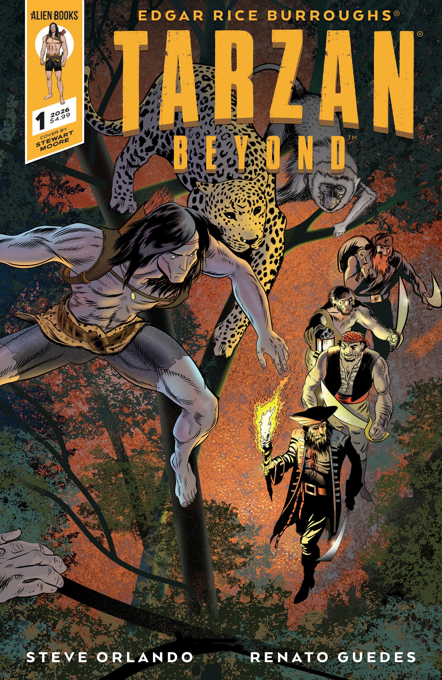 TARZAN BEYOND #1 VARIANT C (MOORE WRAPAROUND VARIANT)