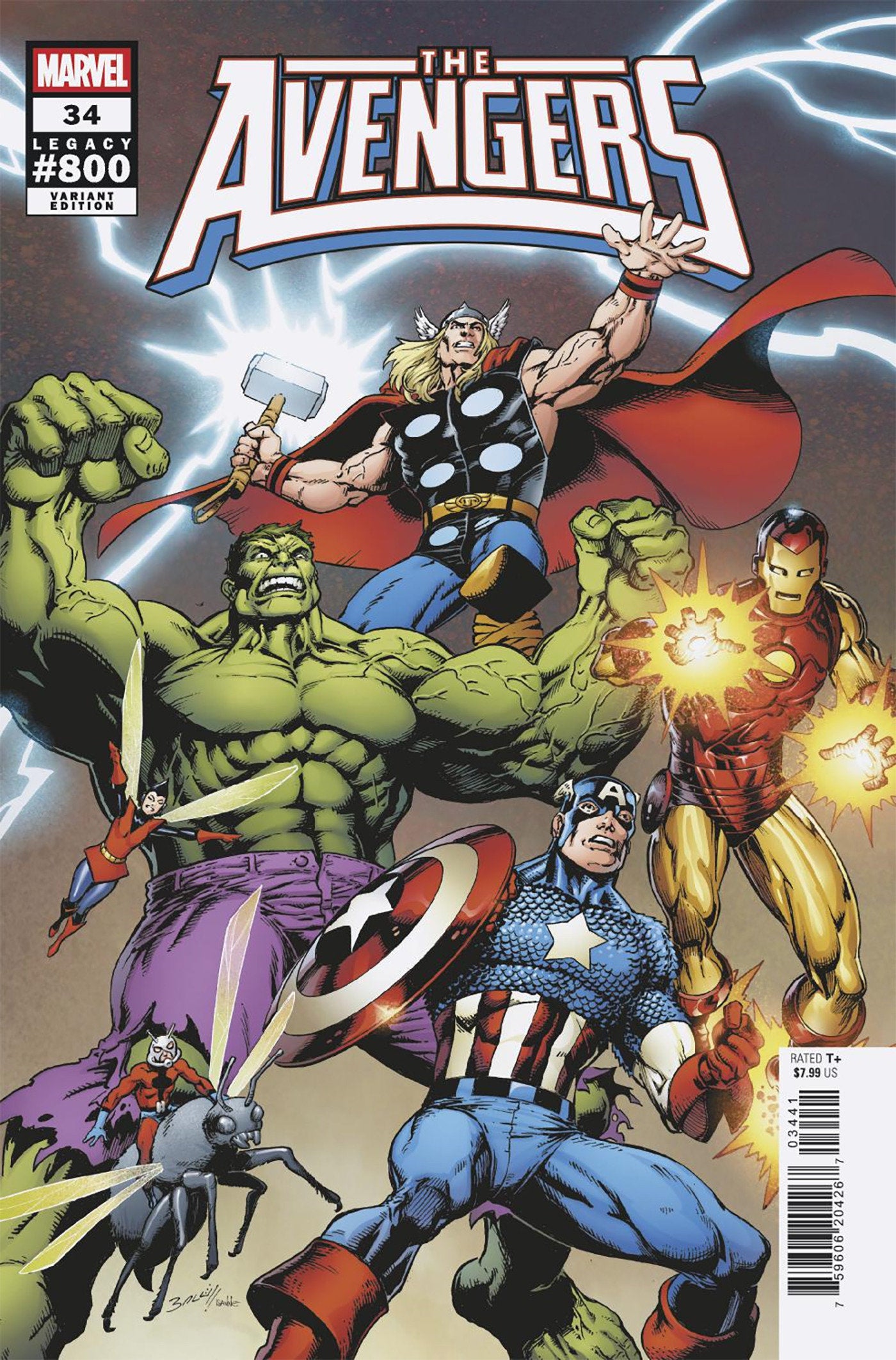 AVENGERS #34 MARK BAGLEY SPOILER VARIANT