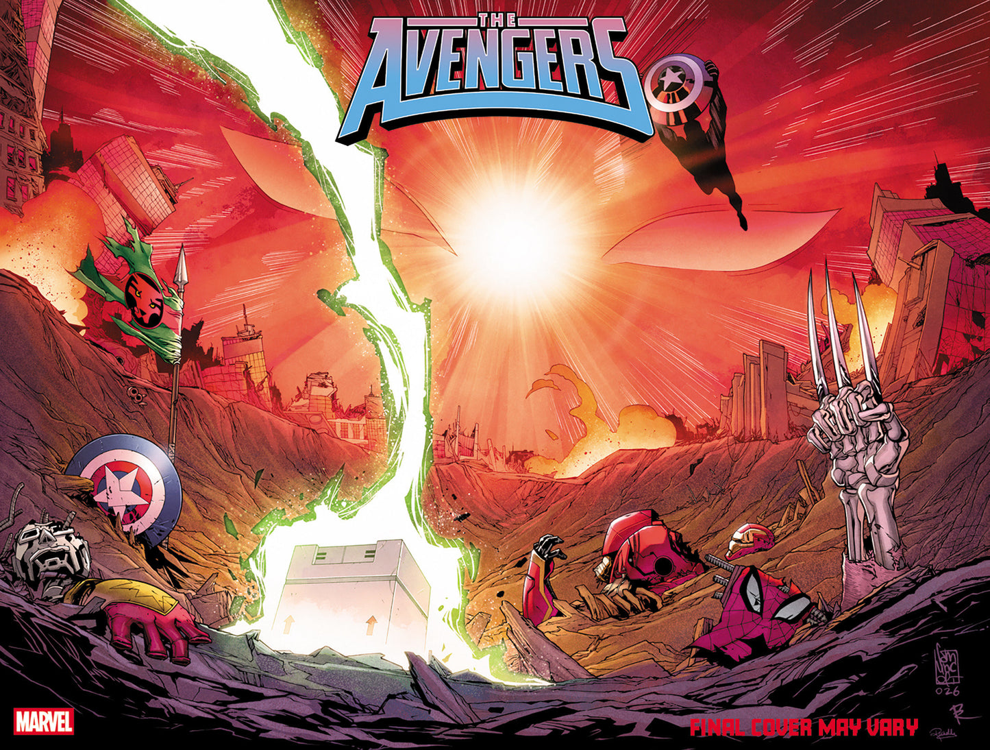 AVENGERS #36 GIUSEPPE CAMUNCOLI WRAPAROUND FORESHADOW VARIANT
