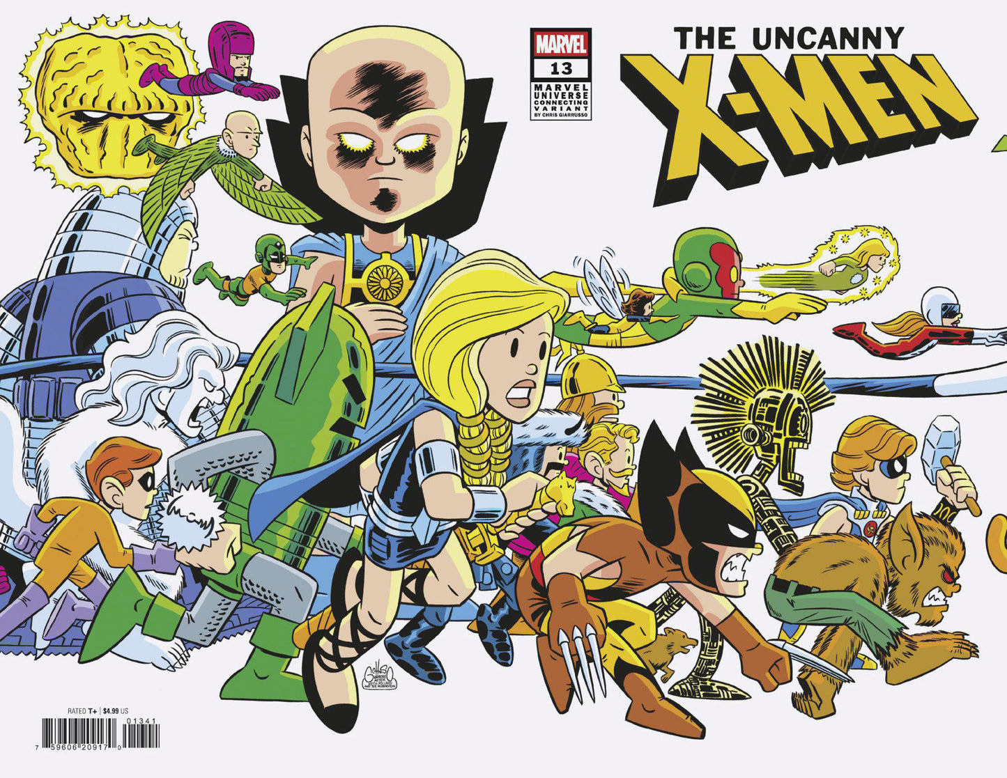 UNCANNY X-MEN #13 CHRIS GIARRUSSO MARVEL PRH UNIVERSE CONNECTING WRAP VARIANT N
