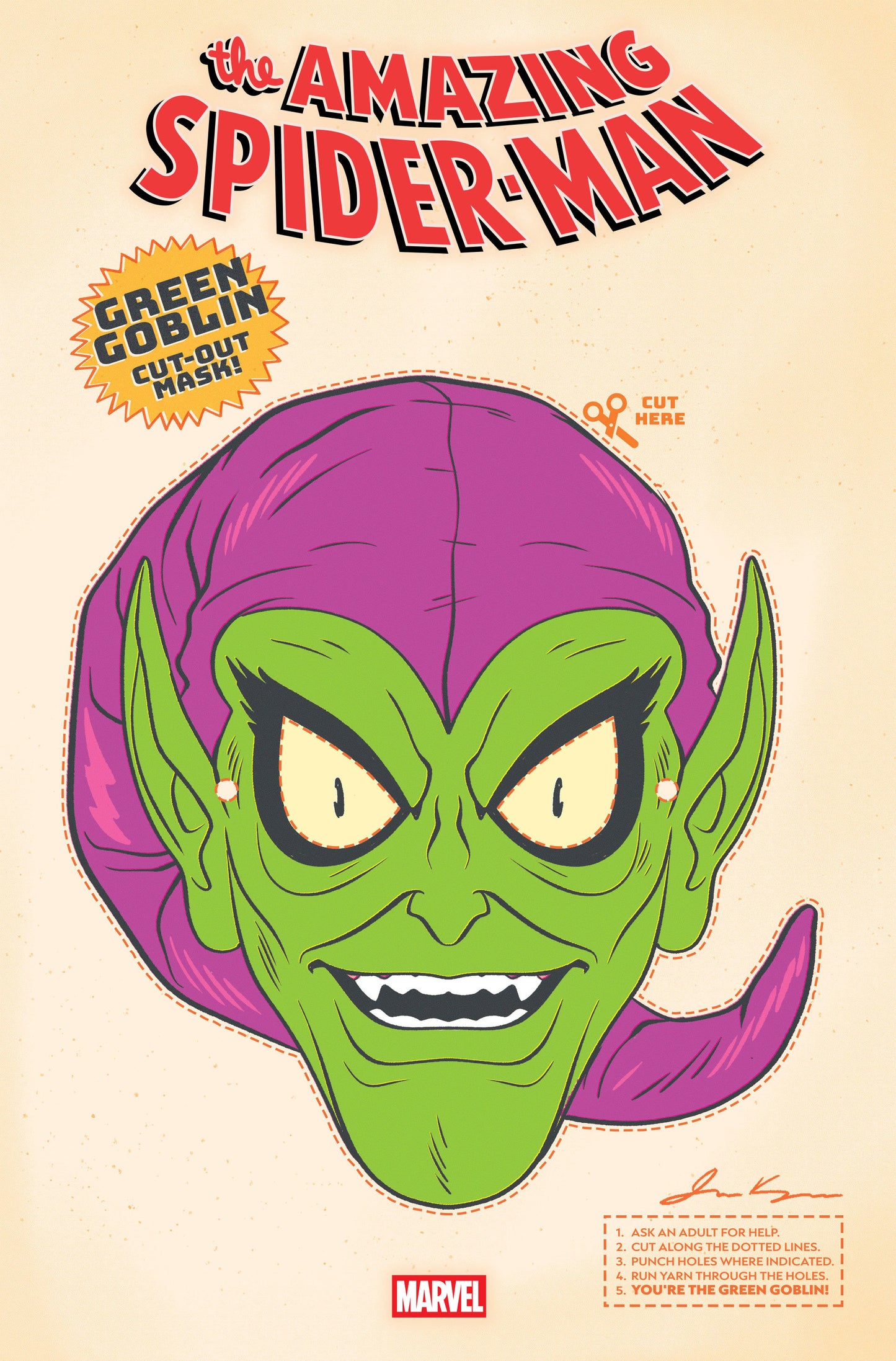 AMAZING SPIDER-MAN #12 RETRO HALLOWEEN MASK VARIANT