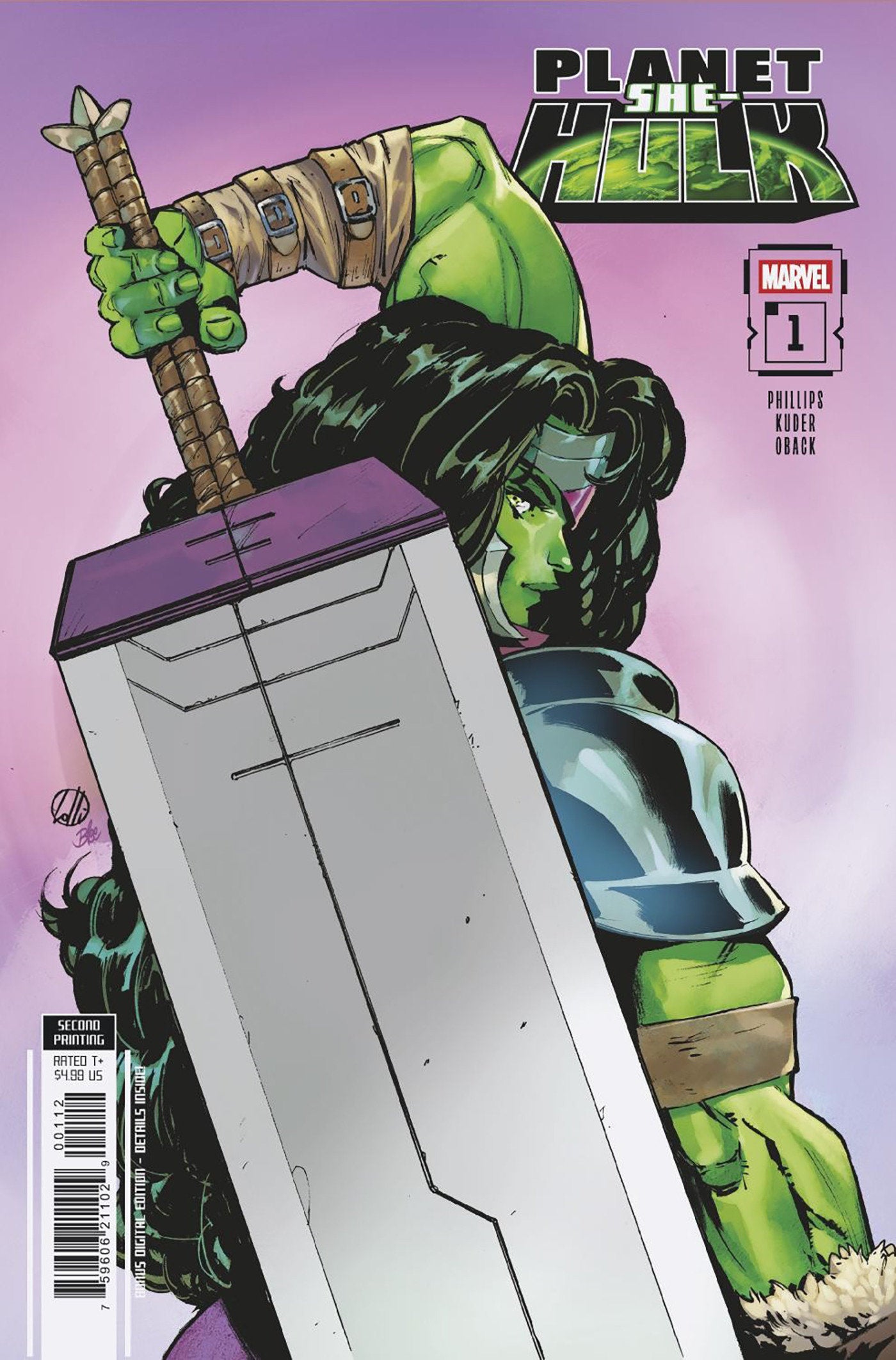 PLANET SHE-HULK #1 MATTEO LOLLI 2ND PRINTING VARIANT