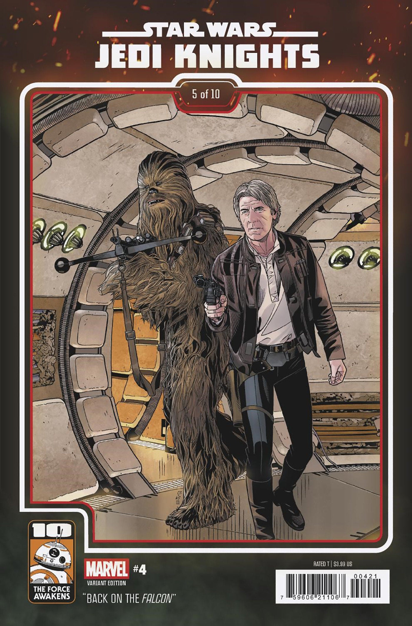 STAR WARS: JEDI KNIGHTS #4 CHRIS SPROUSE THE FORCE AWAKENS 10TH ANNIVERSARY VARIANT