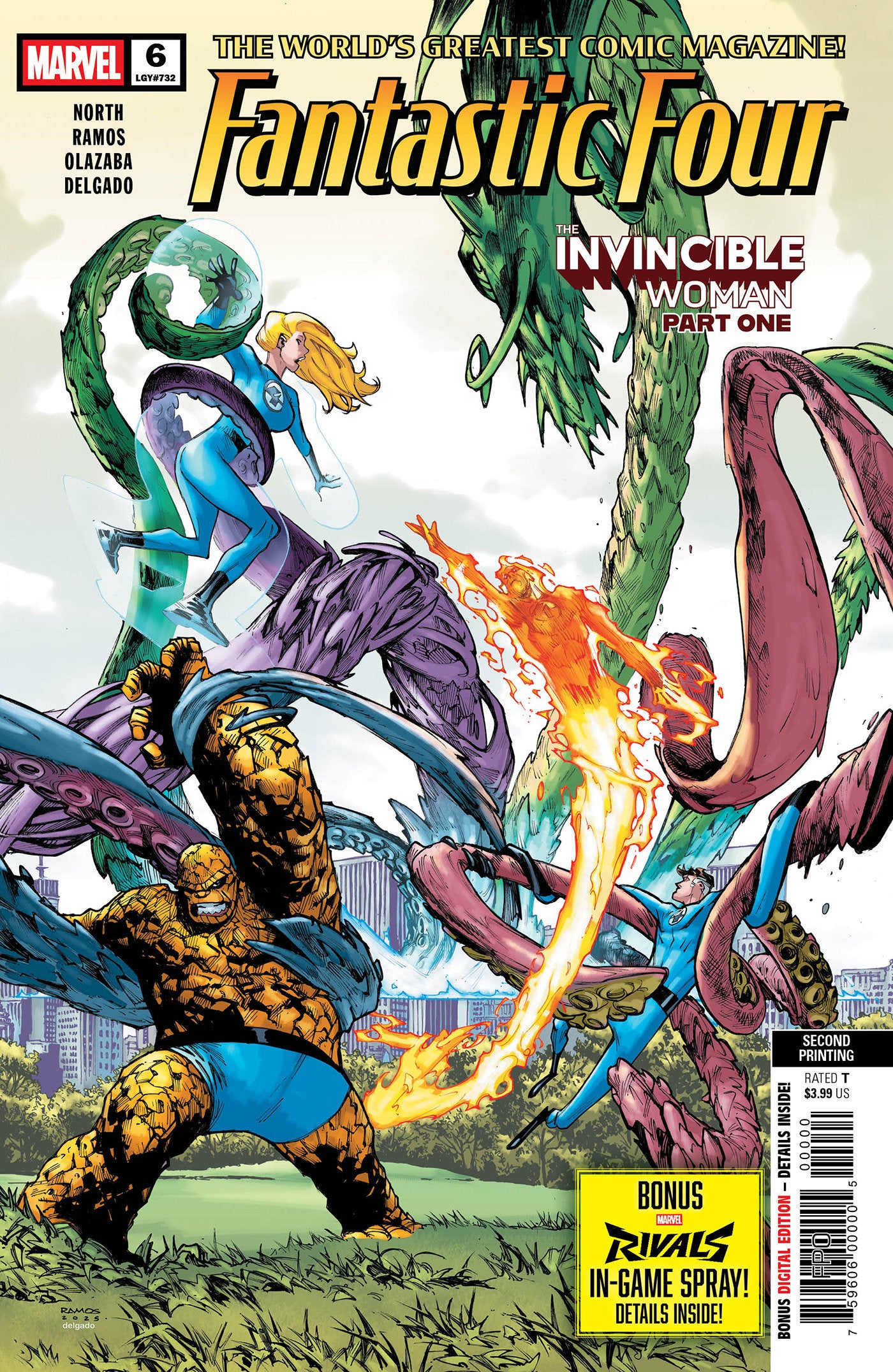 FANTASTIC FOUR #6 HUMBERTO RAMOS 2ND PRINTING VARIANT