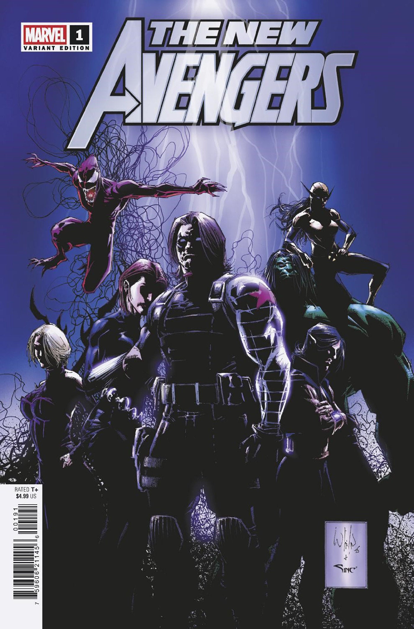 NEW AVENGERS #1 WHILCE PORTACIO SPOILER HOMAGE VARIANT