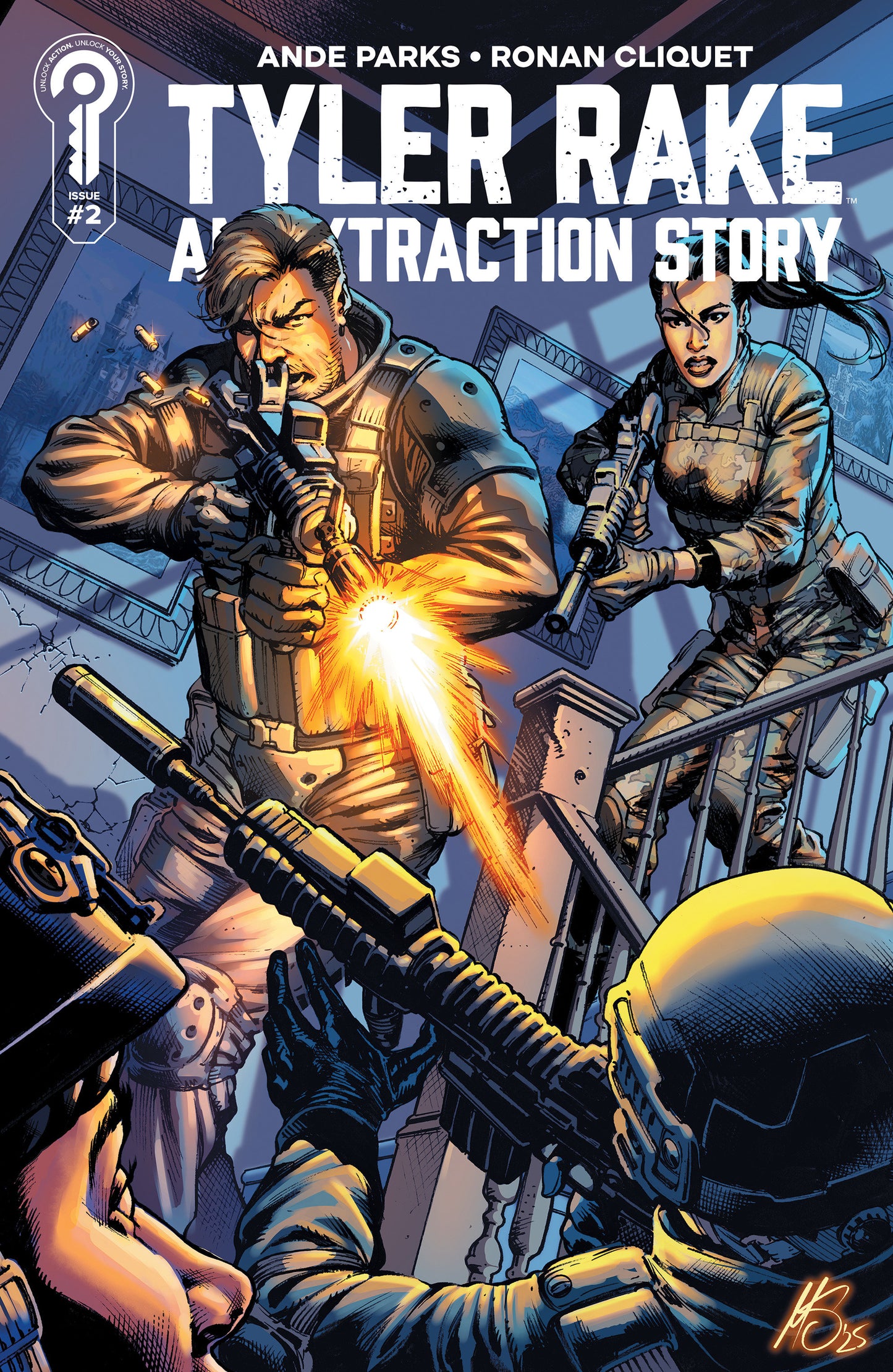 TYLER RAKE: AN EXTRACTION STORY #2 COVER B MARCO SANTUCCI