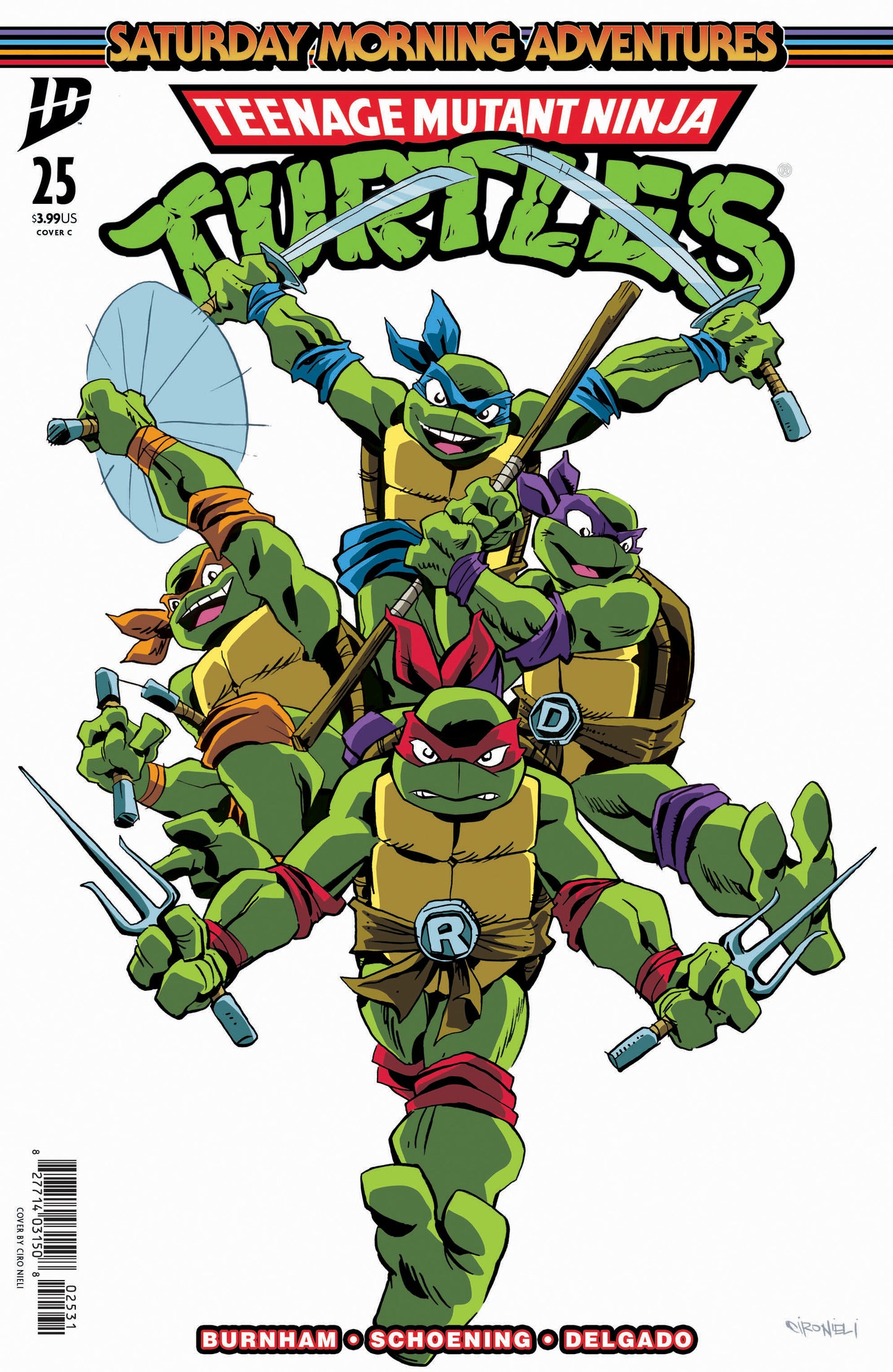 TEENAGE MUTANT NINJA TURTLES: SATURDAY MORNING ADVENTURES #25 VARIANT C (NIELI)