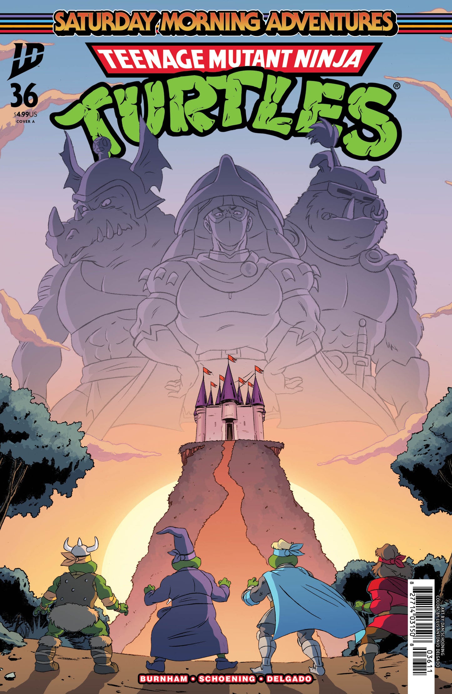 TEENAGE MUTANT NINJA TURTLES: SATURDAY MORNING ADVENTURES #36 COVER A (SCHOENING)