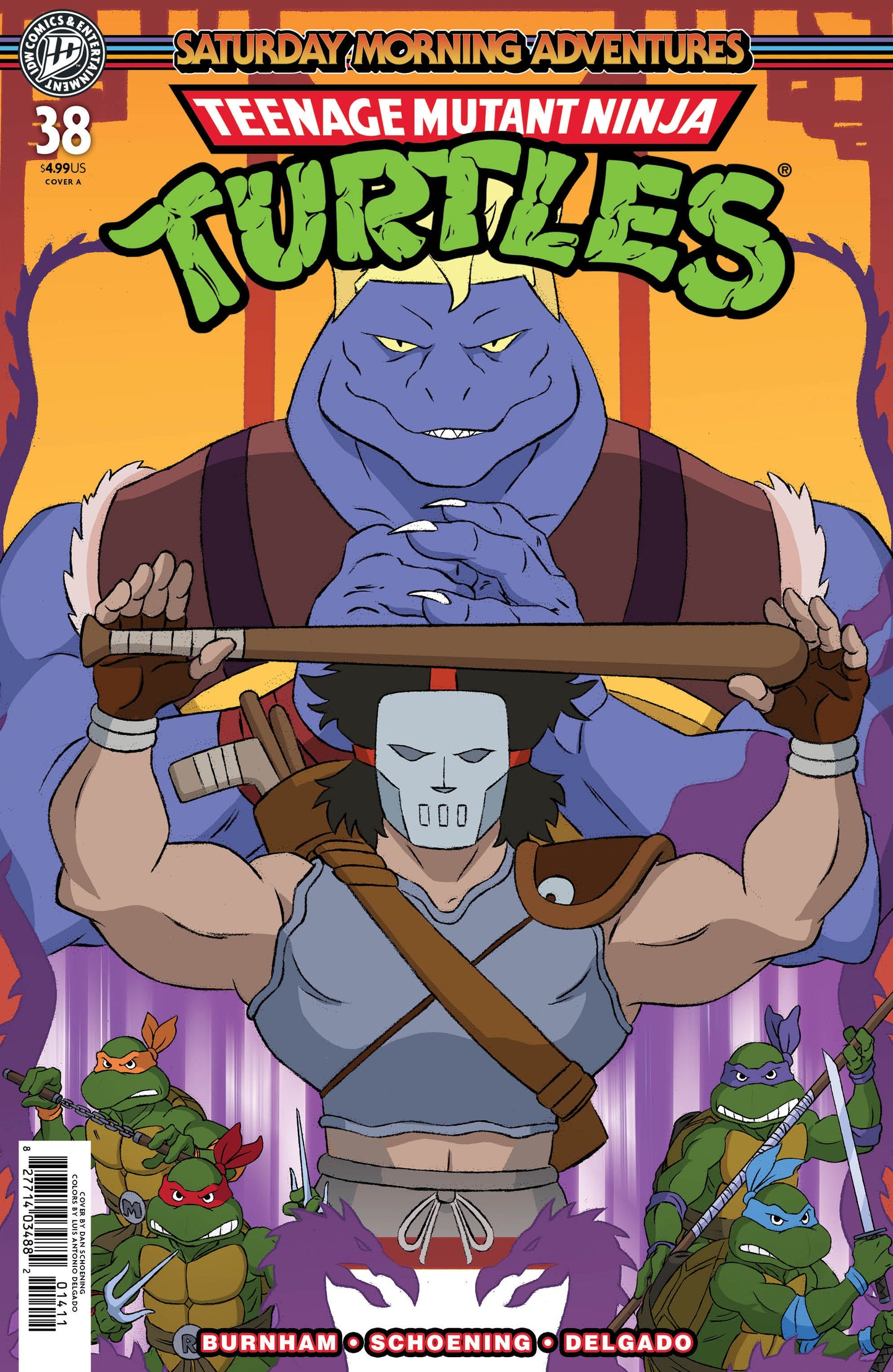 TEENAGE MUTANT NINJA TURTLES: SATURDAY MORNING ADVENTURES #38 COVER A (SCHOENING)