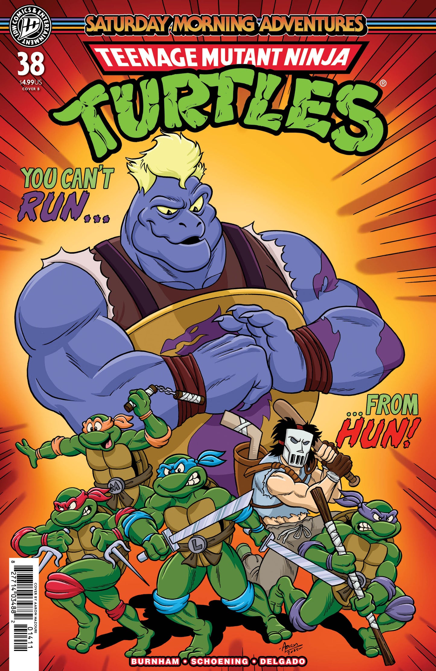 TEENAGE MUTANT NINJA TURTLES: SATURDAY MORNING ADVENTURES #38 VARIANT B (HAZOURI)
