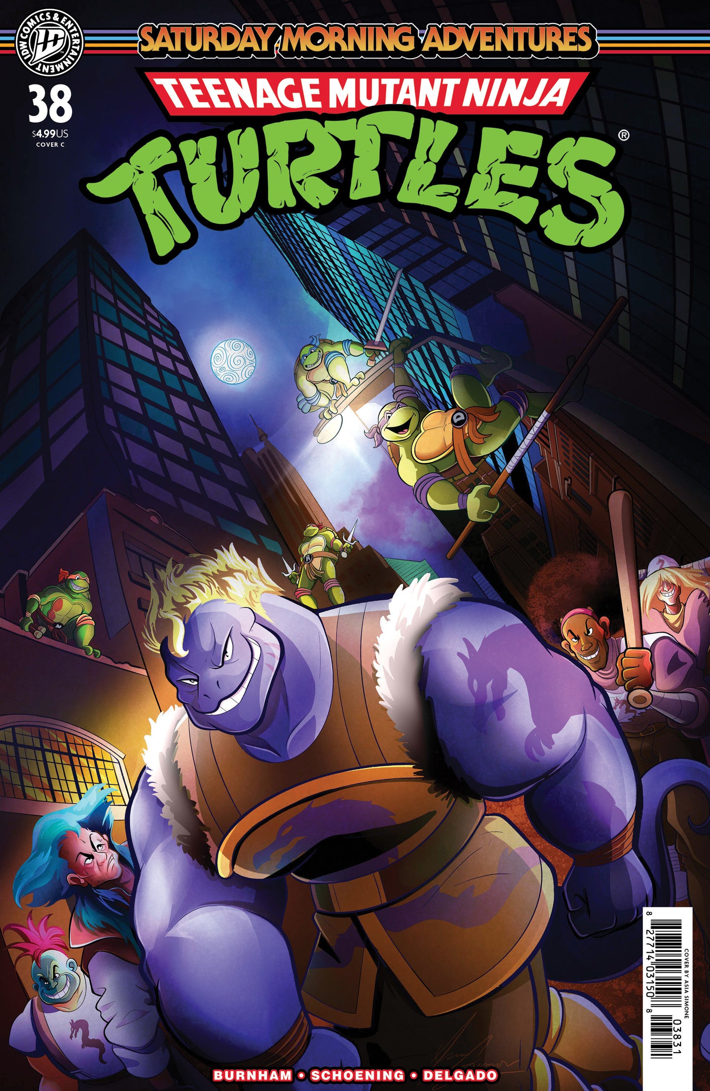 TEENAGE MUTANT NINJA TURTLES: SATURDAY MORNING ADVENTURES #38 VARIANT C (SIMONE)