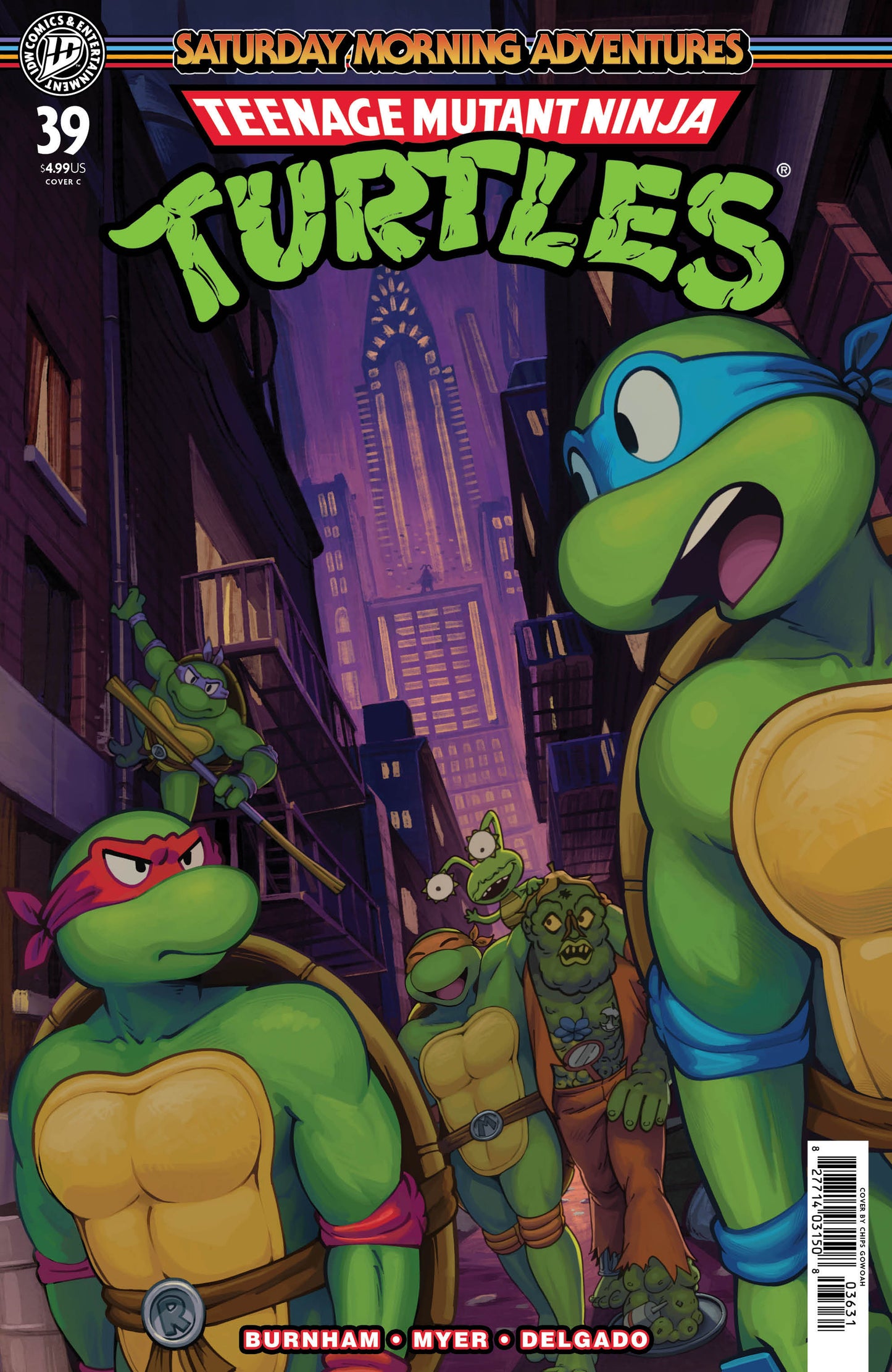 TEENAGE MUTANT NINJA TURTLES: SATURDAY MORNING ADVENTURES #39 VARIANT C (GOWOAH)