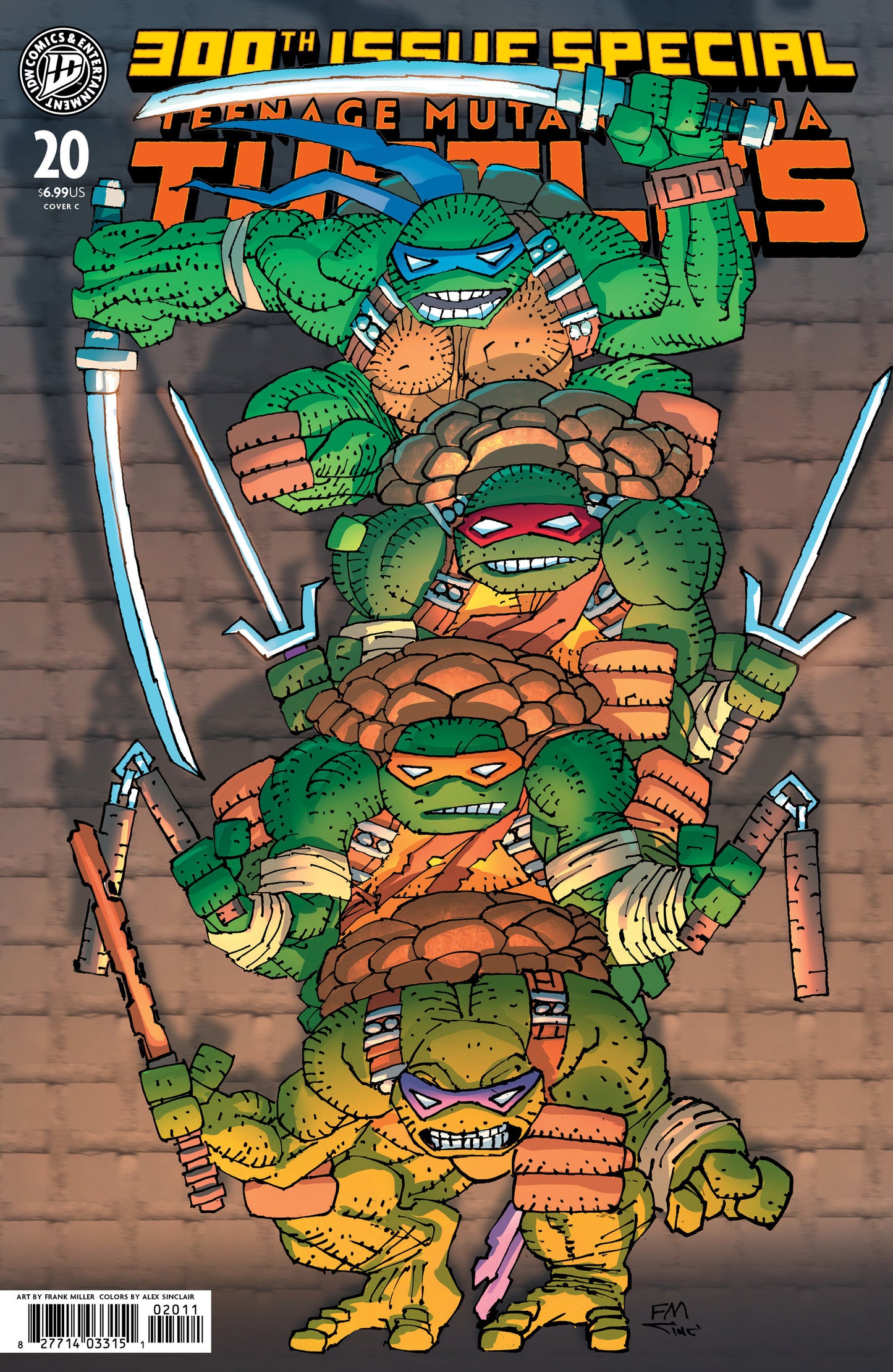 TEENAGE MUTANT NINJA TURTLES #20: 300TH ISSUE SPECIAL VARIANT C (MILLER)