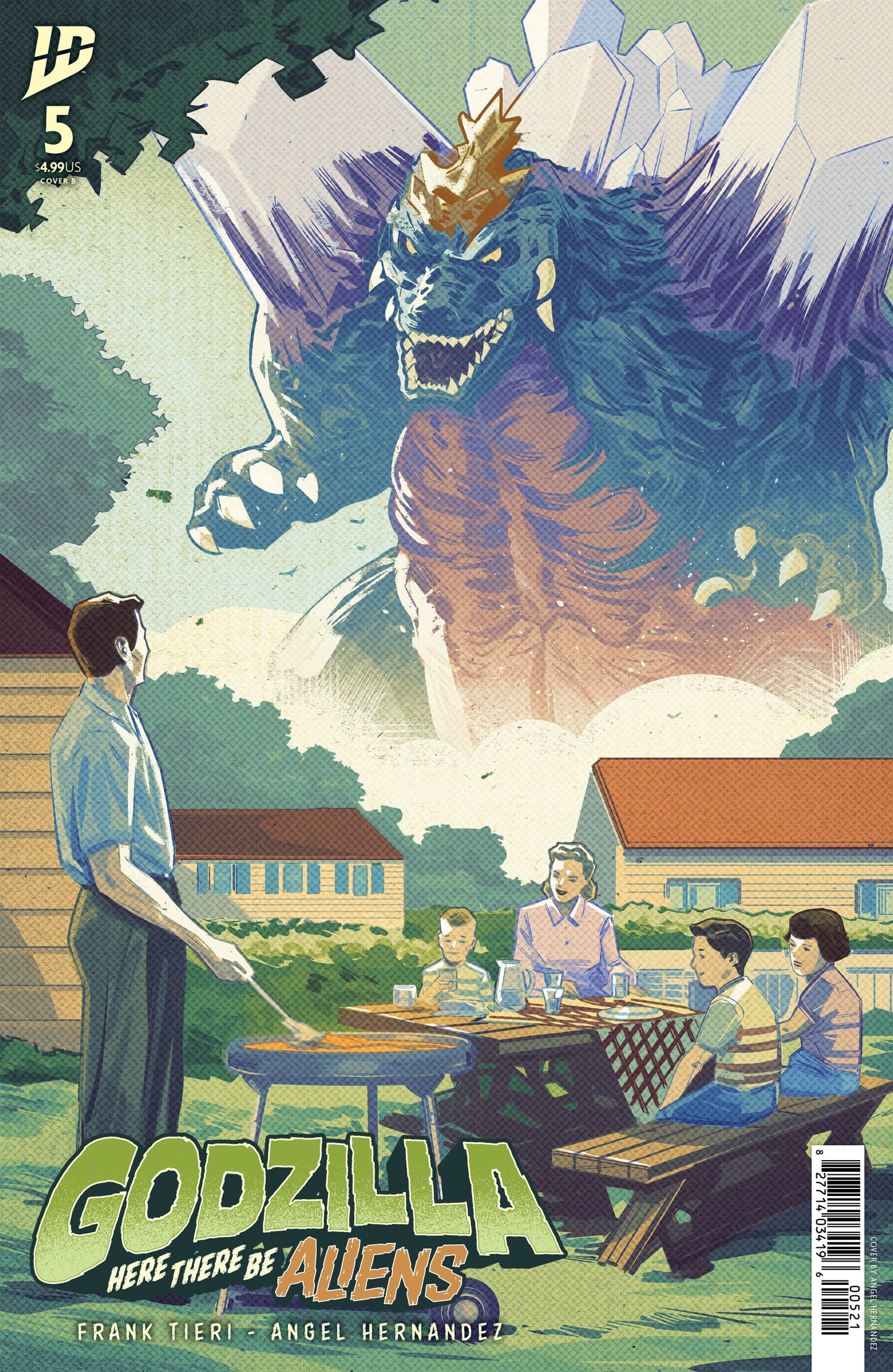 GODZILLA: HERE THERE BE ALIENS #5 VARIANT B (HERNANDEZ)
