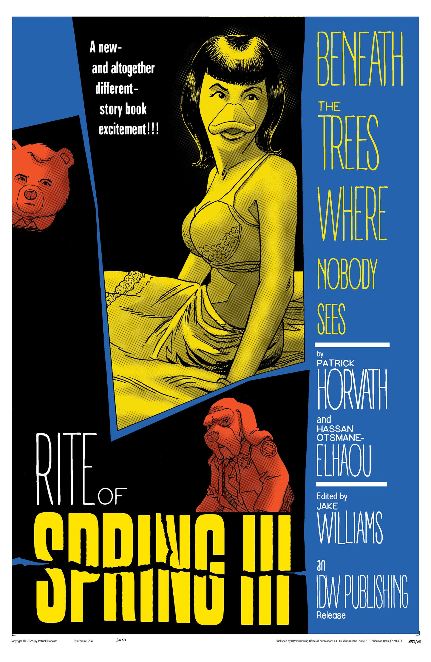 BENEATH THE TREES WHERE NOBODY SEES: RITE OF SPRING #3 VARIANT B (FLEECS MOVIE HOMAGE COVER)