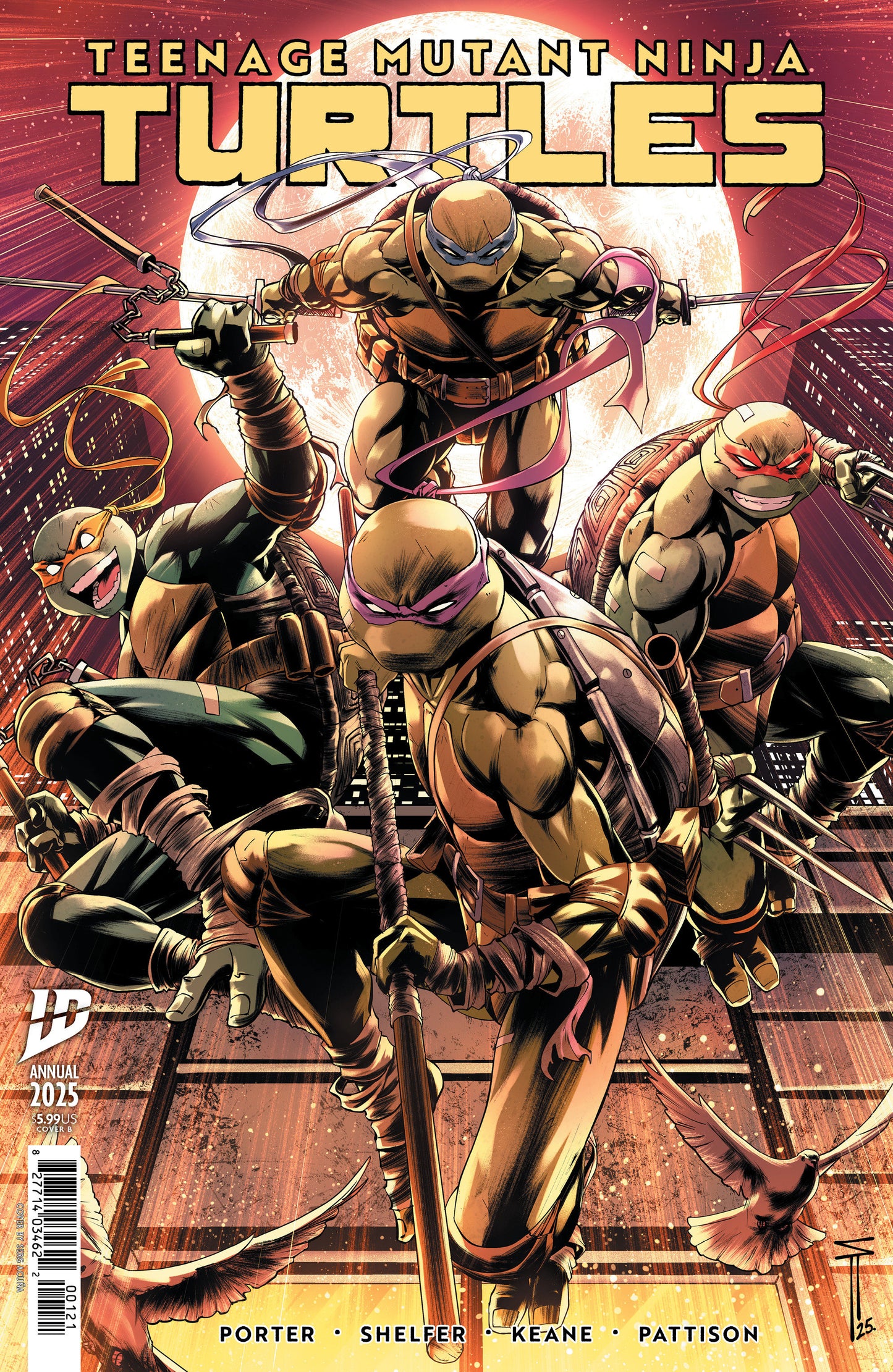 TEENAGE MUTANT NINJA TURTLES: ANNUAL 2025 VARIANT B (ACUÑA)