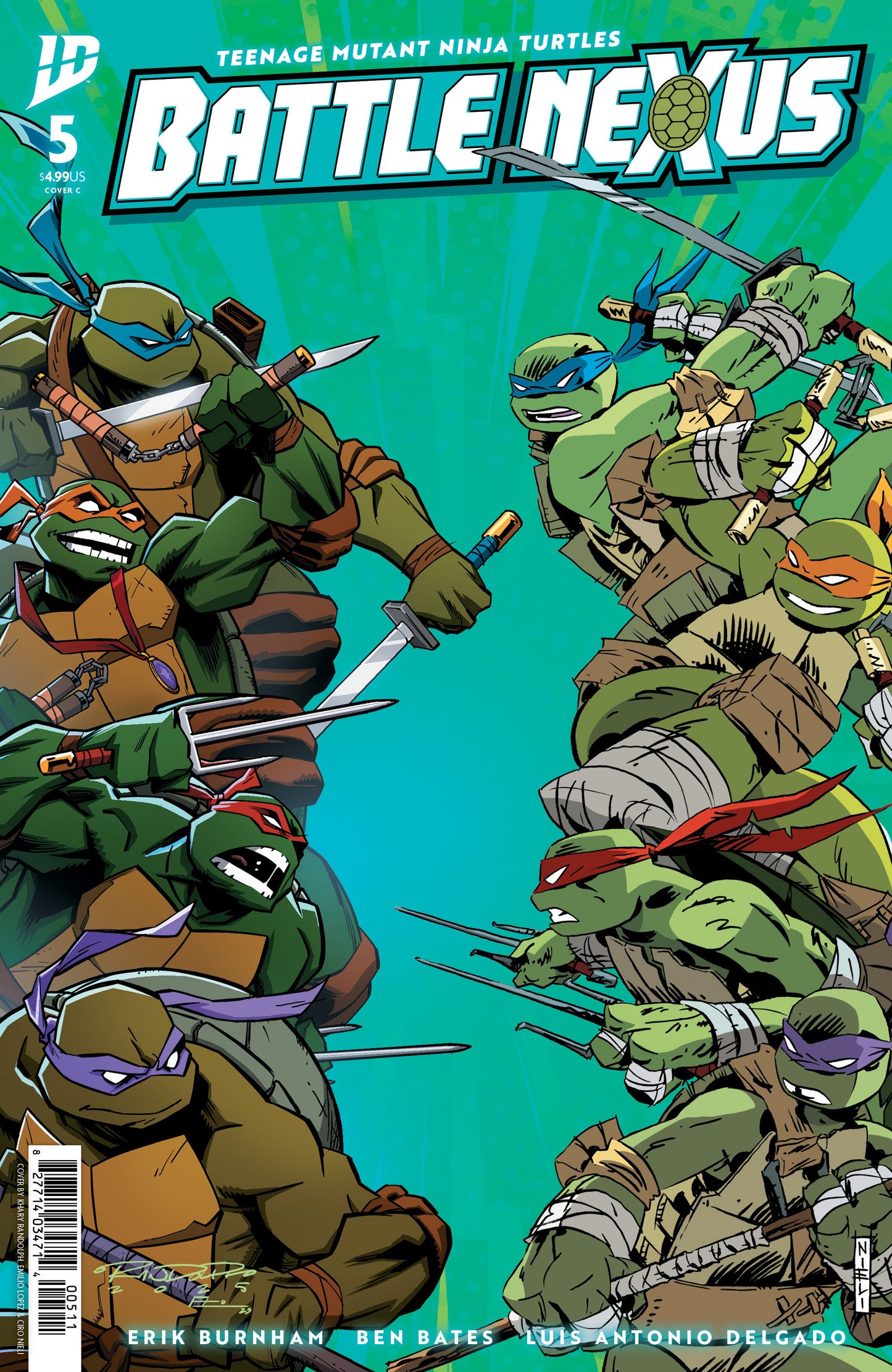 TEENAGE MUTANT NINJA TURTLES: BATTLE NEXUS #5 VARIANT C (NIELI & RANDOLPH)
