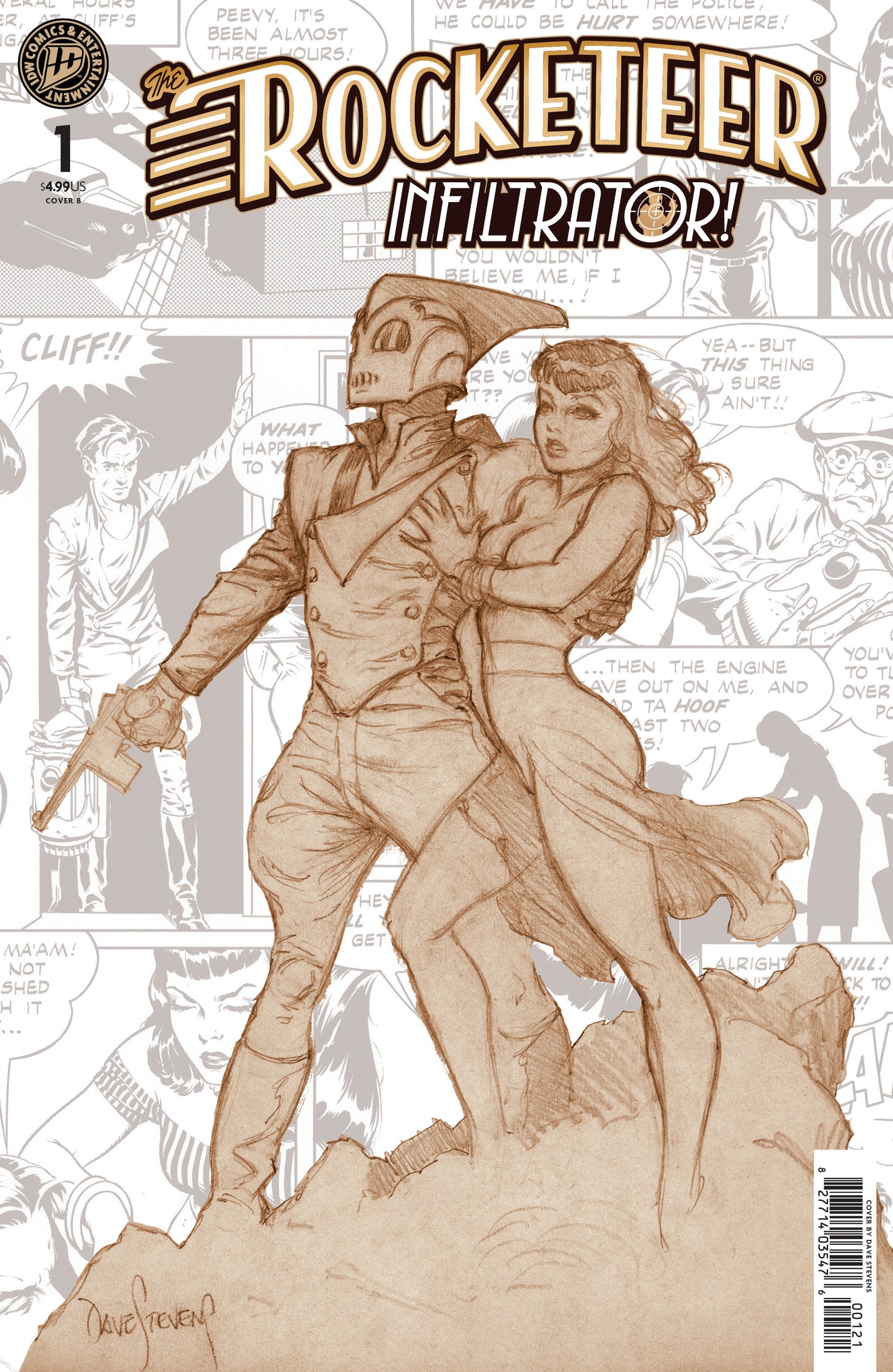 THE ROCKETEER: INFILTRATOR! #1 VARIANT B (STEVENS)