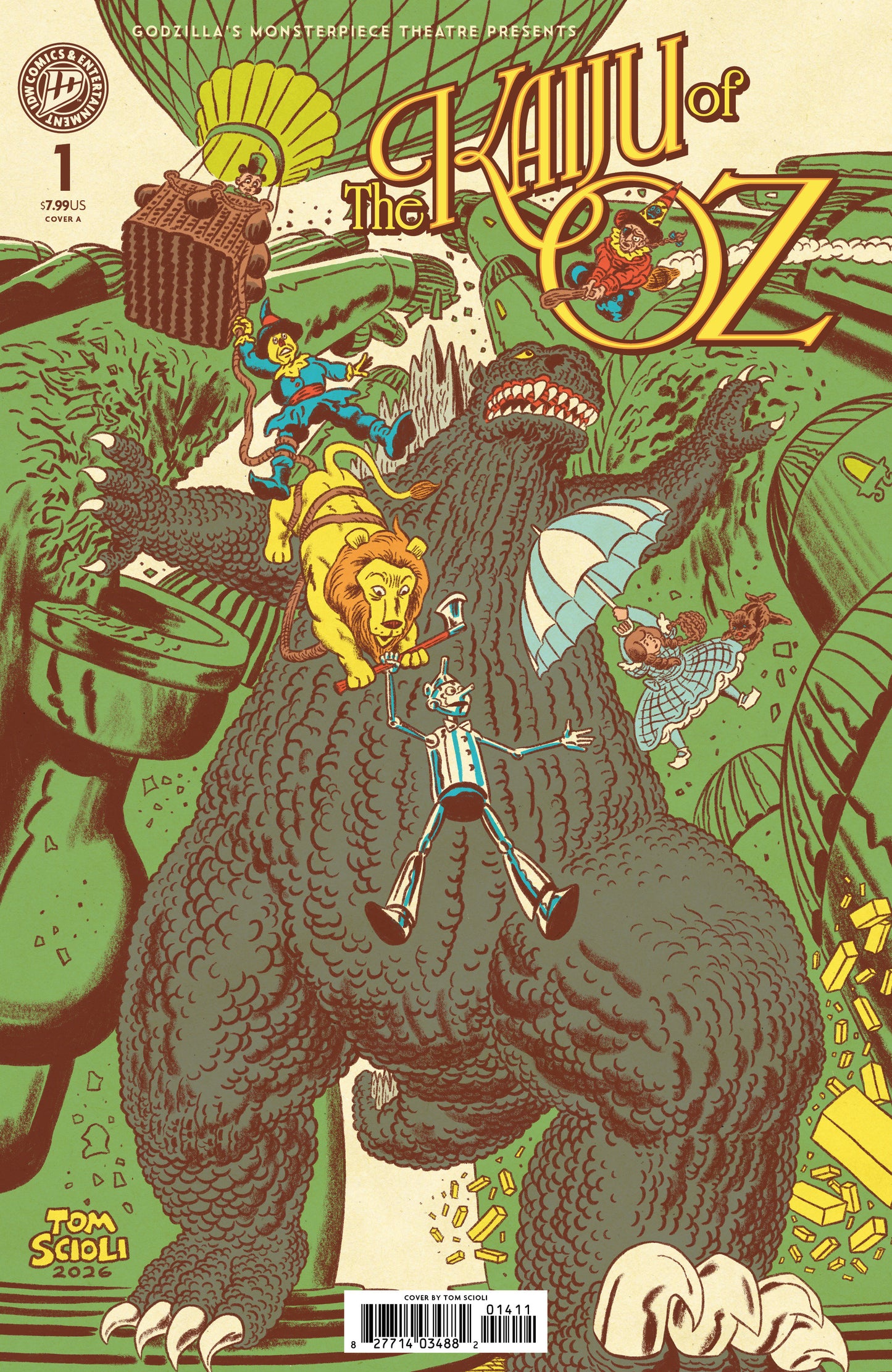 GODZILLA’S MONSTERPIECE THEATRE PRESENTS: THE KAIJU OF OZ COVER A (SCIOLI)