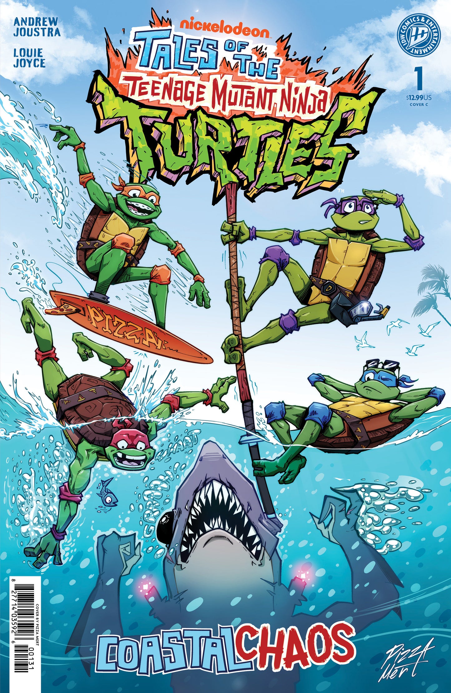 TALES OF THE TEENAGE MUTANT NINJA TURTLES: COASTAL CHAOS #1 VARIANT C FOIL (PIZZA MERT)