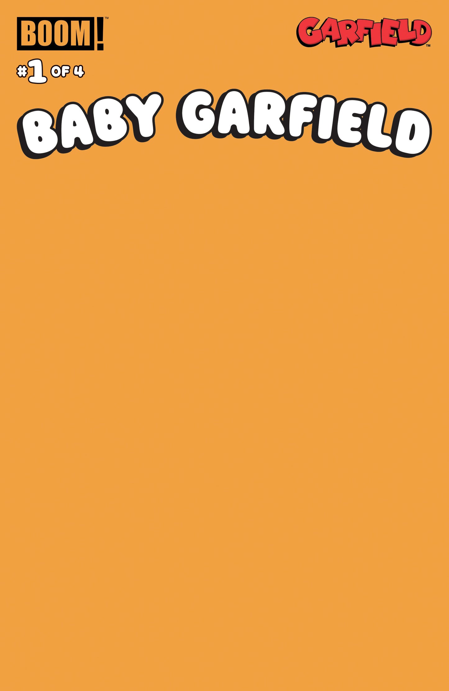BABY GARFIELD #1 D BLANK SKETCH ORANGE VARIANT (DRESSED, SKETCH)