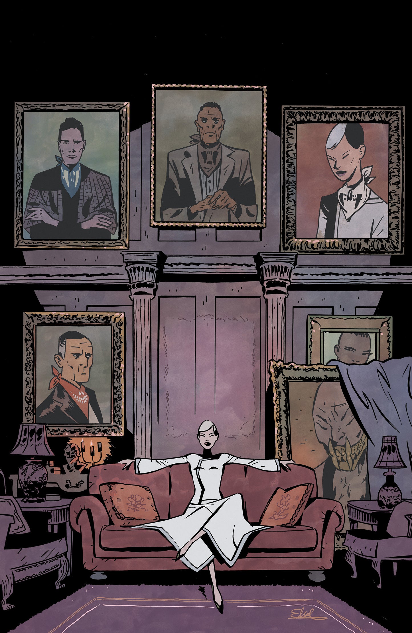 FALL OF THE HOUSE OF SLAUGHTER #1 C VARIANT (FULL ART, CHARRETIER)