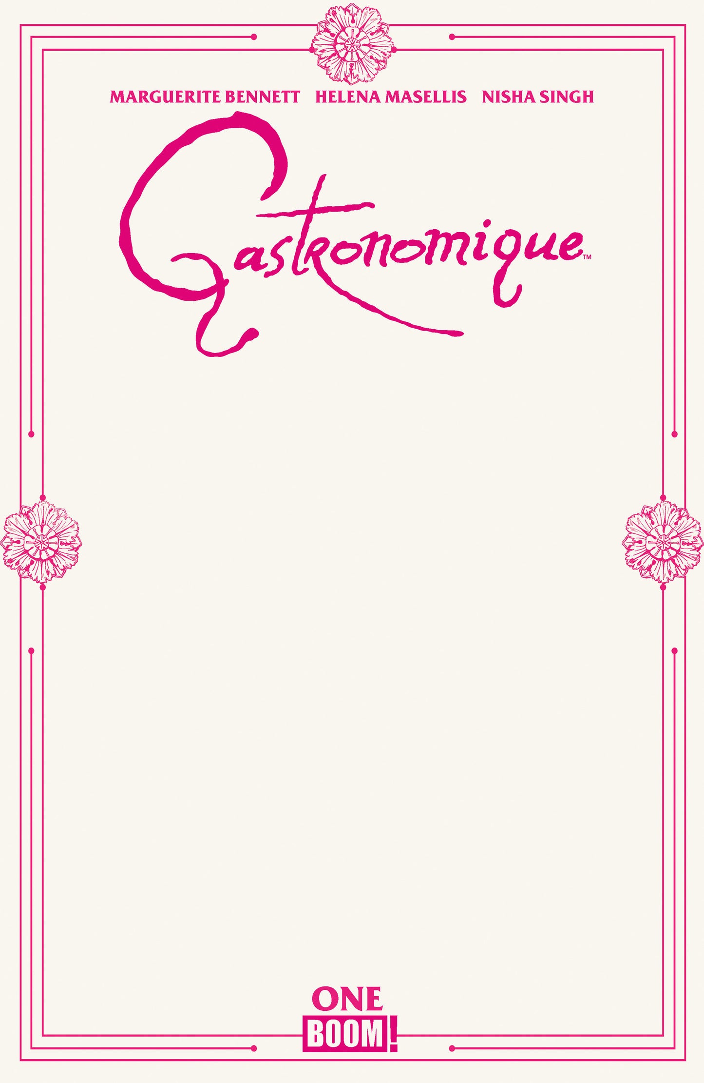 GASTRONOMIQUE #1 D BLANK SKETCH VARIANT