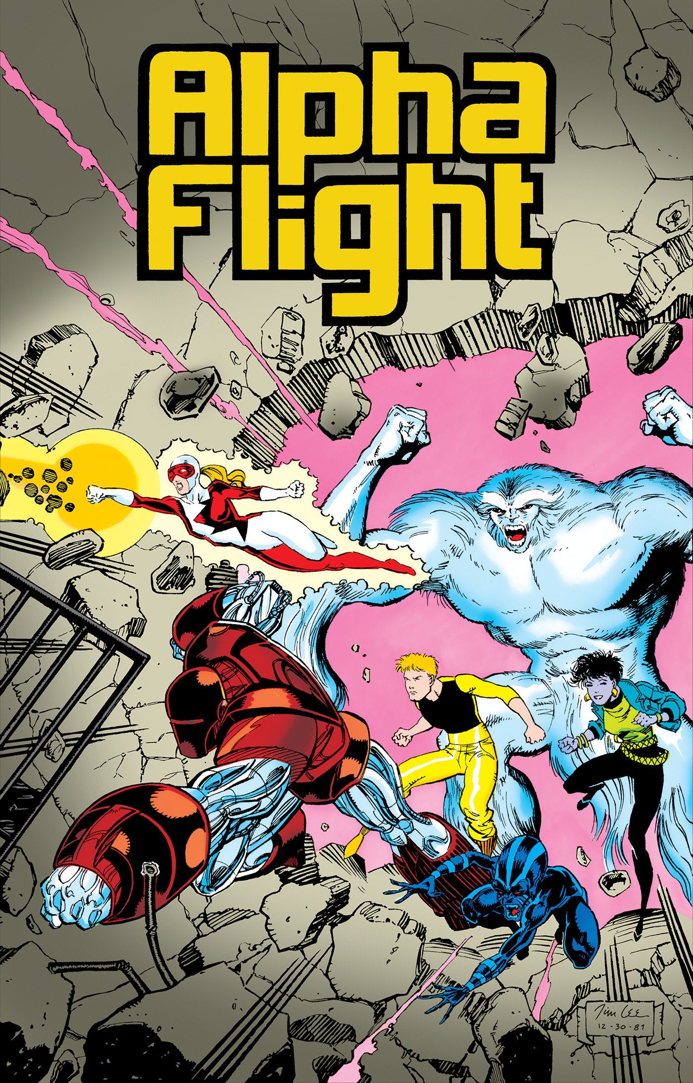 ALPHA FLIGHT BY MANTLO & LEE OMNIBUS HC JIM LEE COVER