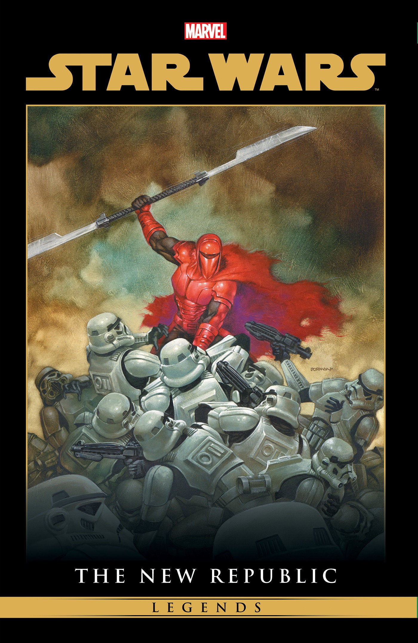 STAR WARS LEGENDS: THE NEW REPUBLIC OMNIBUS HC VOL. 3 DAVE DORMAN CRIMSON EMPIRE COVER