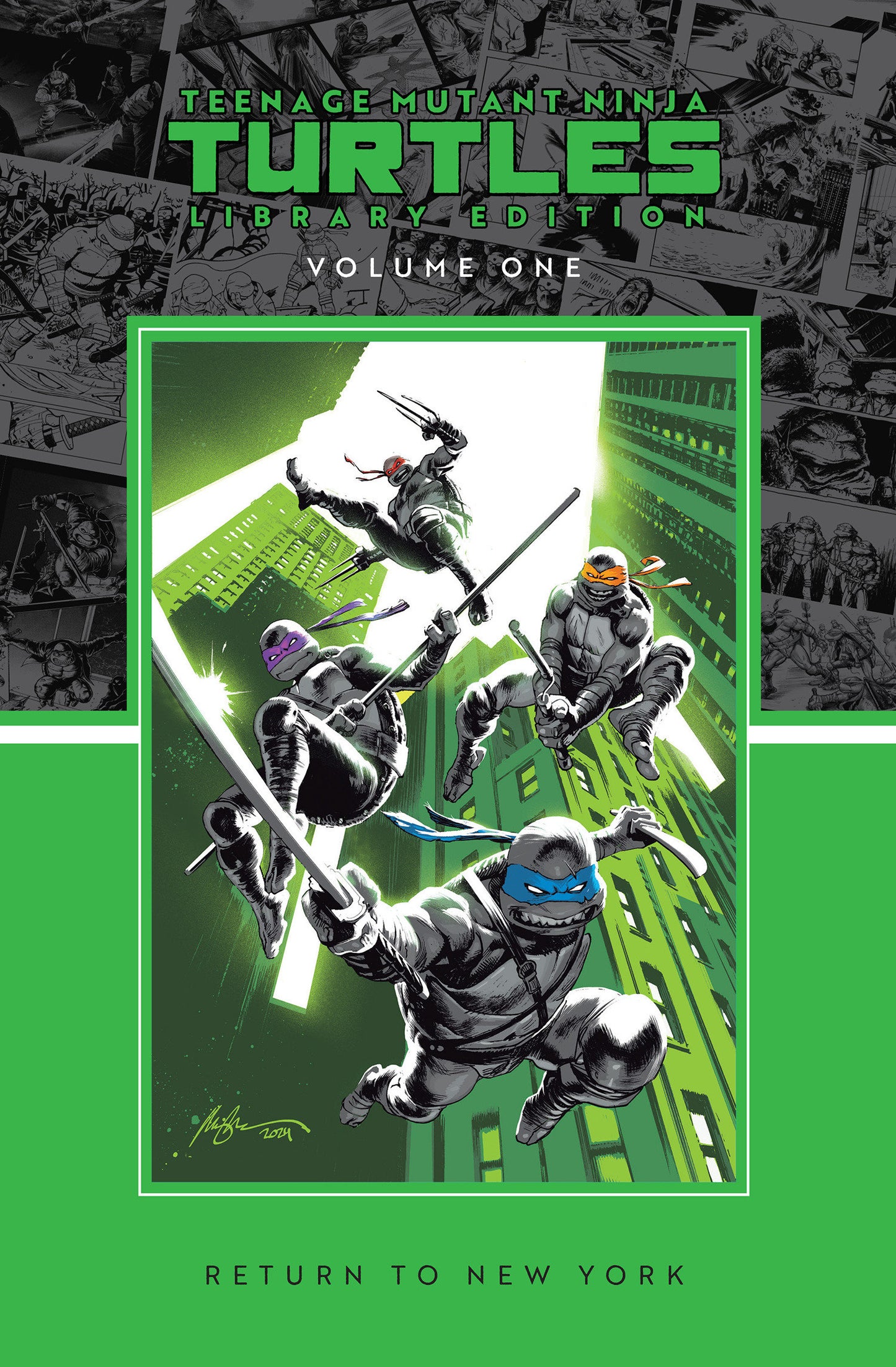 Teenage Mutant Ninja Turtles, Vol. 1: Return To New York Library Edition HC