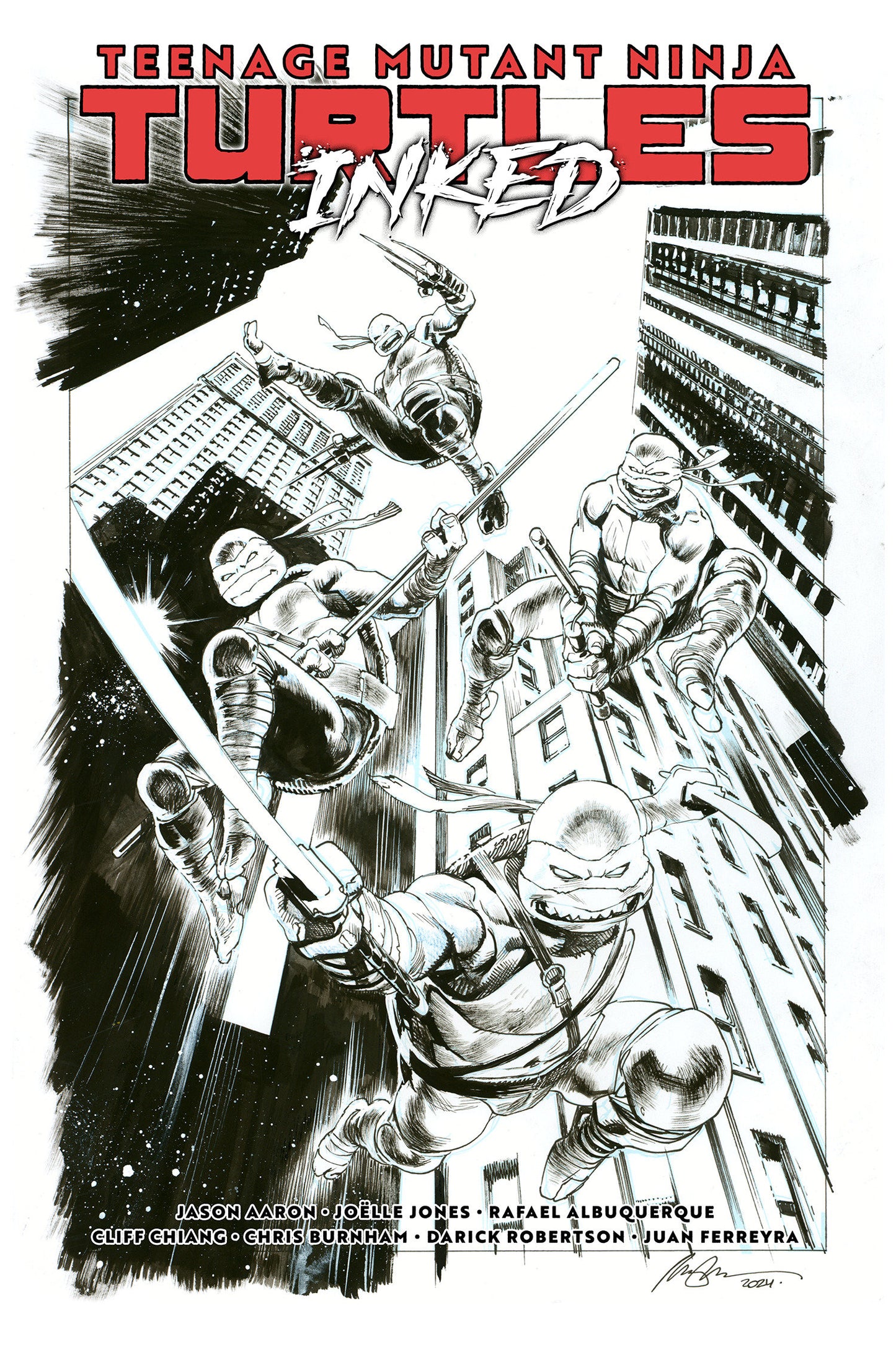 TEENAGE MUTANT NINJA TURTLES, VOL. 1: RETURN TO NEW YORK—INKED DELUXE EDITION