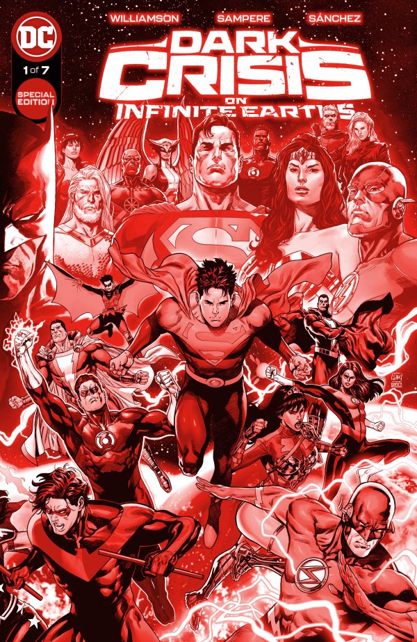 DARK CRISIS ON INFINITE EARTHS #1 SDCC 2022 DANIEL SAMPERE SPECIAL EDITION VAR