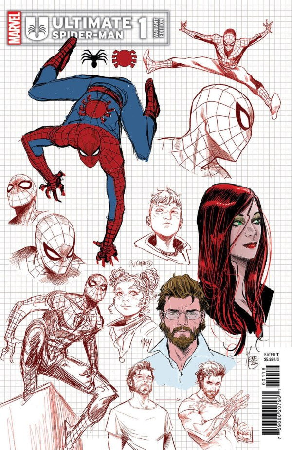 ULTIMATE SPIDER-MAN #1 1:10 MARCO CHECCHETTO DESIGN VARIANT