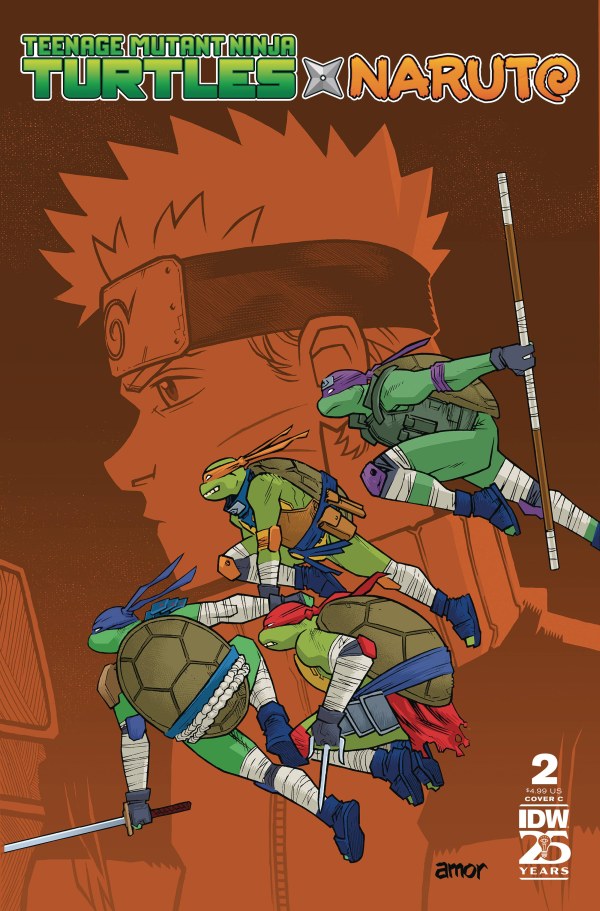 TEENAGE MUTANT NINJA TURTLES X NARUTO #2 VARIANT C (AMOR)