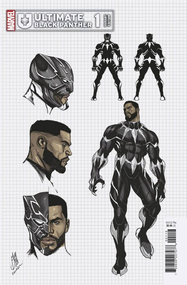 ULTIMATE BLACK PANTHER #1 1:10 STEFANO CASELLI DESIGN VARAINT